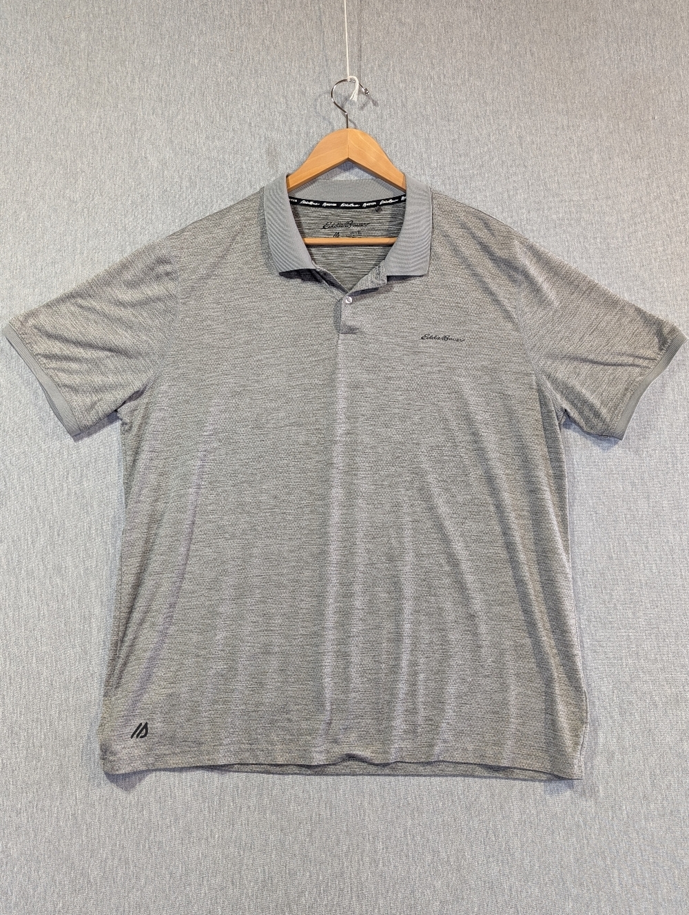 Eddie Bauer Motion Freedry Polo Golf Shirt Men's XL Gray